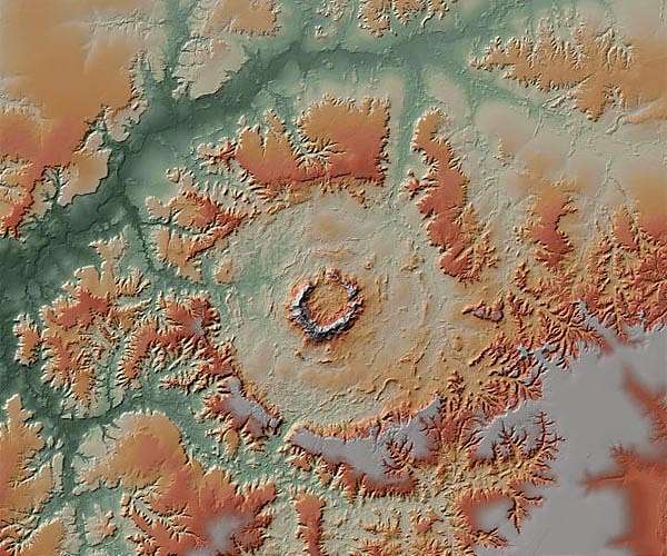 The craters on Earth