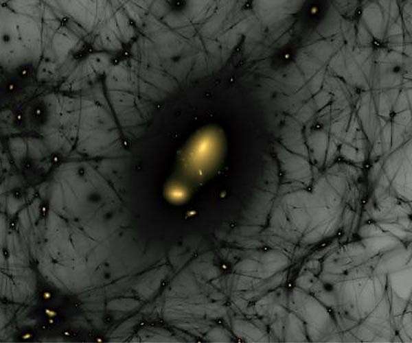 Researchers uncover dark matter dominance in early universe galaxies