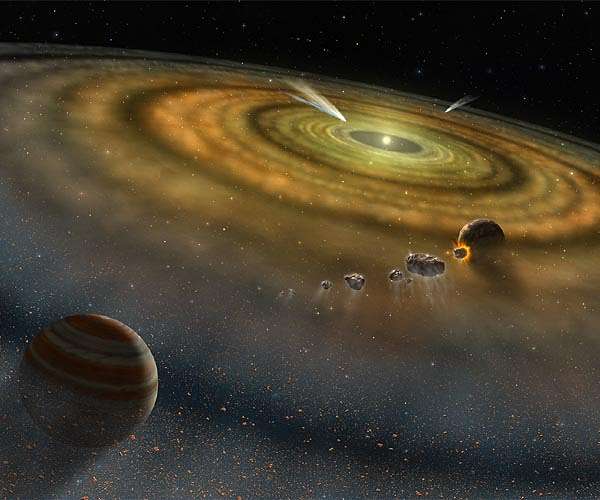 Solar system formation in two steps