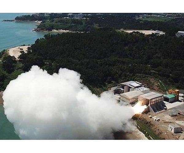 SKorea test-fires solid-fuel space rocket