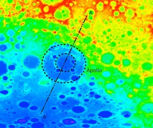 Deep Crater Exposes Hidden Ancient Moon