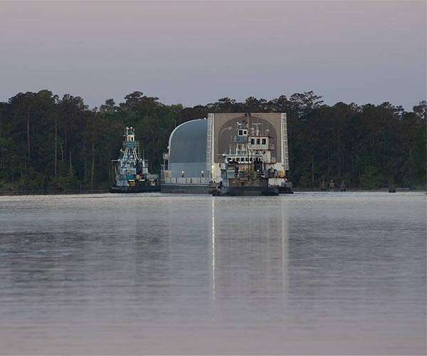 Space Launch System Core Stage heads to Kennedy Space Center