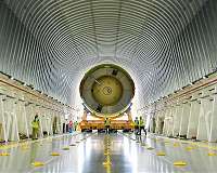 Last Test Article for NASA's SLS Rocket Departs Michoud Assembly Facility