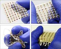 Researchers report advances in stretchable semiconductors, integrated electronics