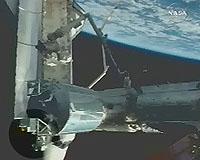 Columbus External Experiments Installed During Spacewalk