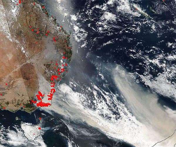 Black Summer wildfires in Australia impacted climate and high altitude winds across the southern hemisphere