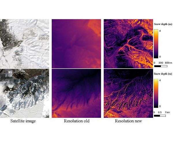 Accurate snow mapping achieved in Switzerland through innovative AI-satellite technology