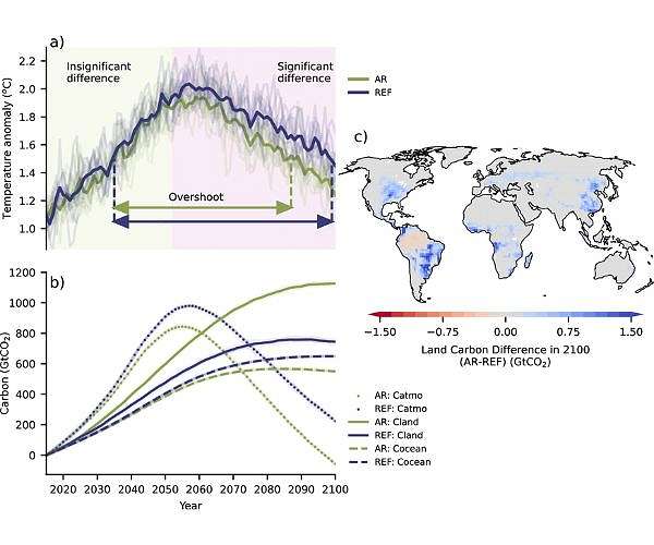 Extensive reforestation can help curb global warming