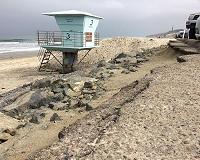 Beach replenishment helps protect against storm erosion during El Nino