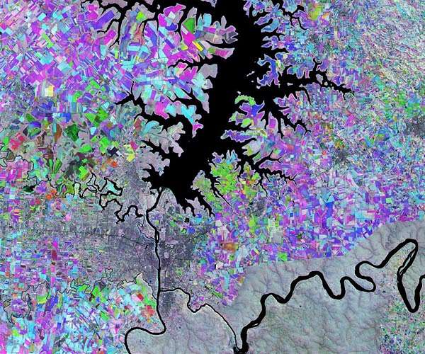 Earth from Space: The Triple Frontier