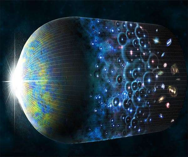 Ancient light illuminates matter that fuels galaxy formation