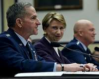 Barrett, Goldfein, Raymond outline Air Force priorities to House lawmakers