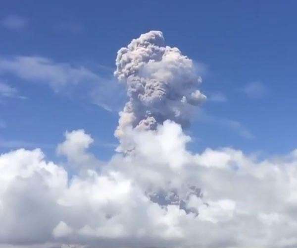 Thousands evacuated as Philippine volcano spews ash, rocks