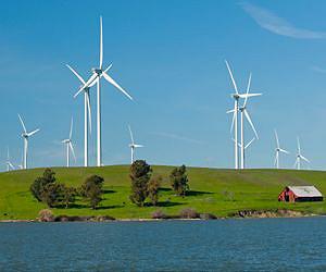 Power generation is blowing in the wind