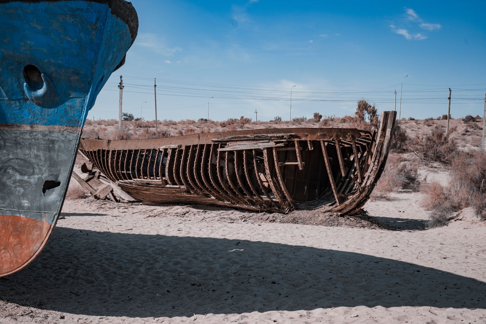fishing boats Aralsk Kazakhstan