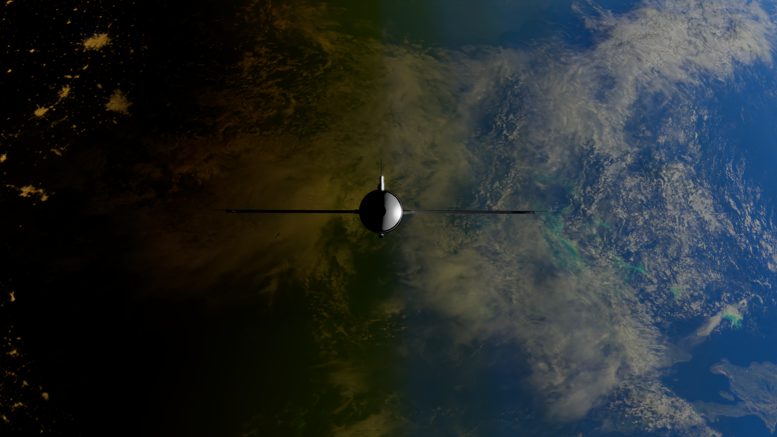Sputnik 2 spacecraft model