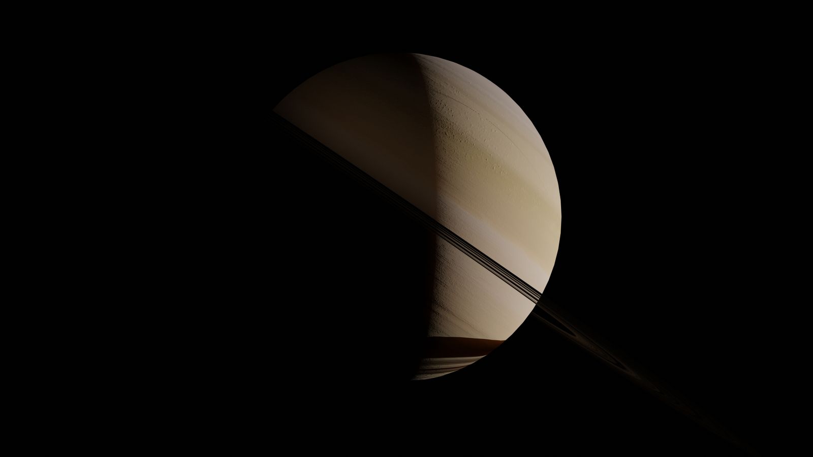 Hubble Saturn south pole